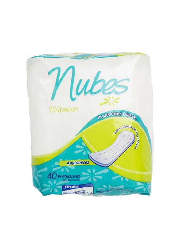 Protectores Diarios Nubes 40 unidades
