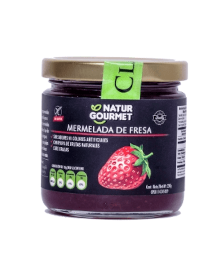 Mermelada de Fresa Natur Gourmet 230gr Gluten Free