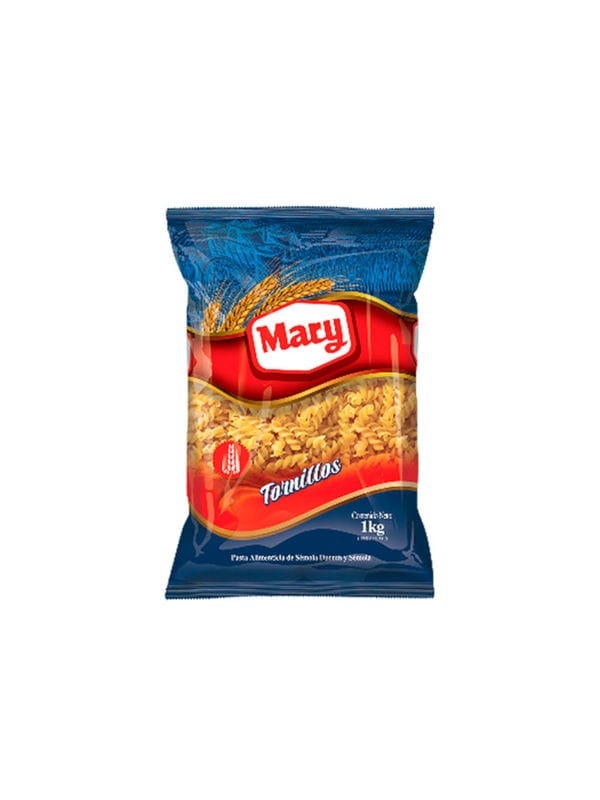 Pasta Corta Tornillo Mary 1 Kg