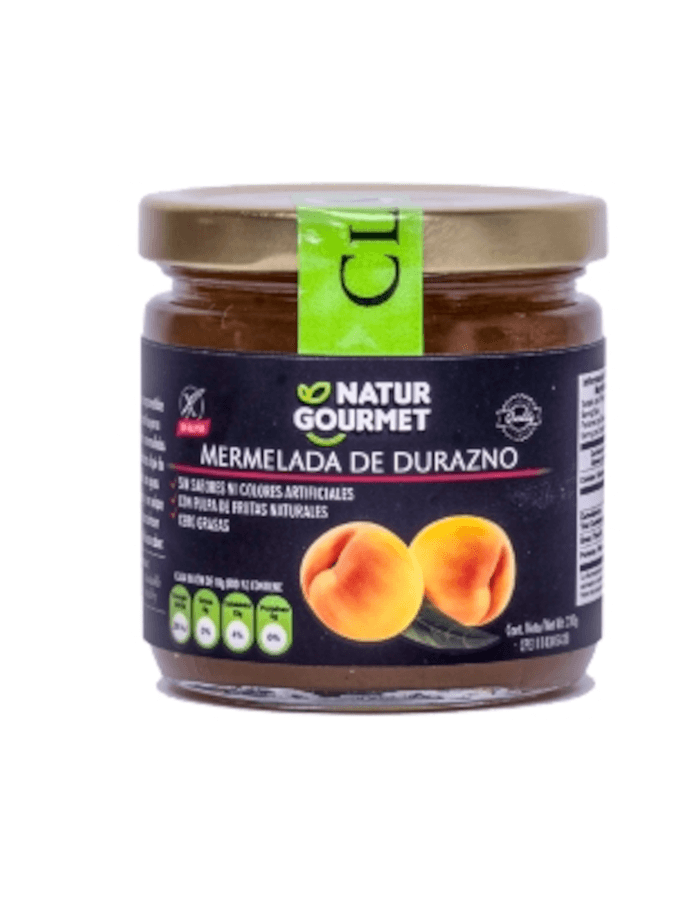 Mermelada de Durazno Natur Gourmet 230gr Gluten Free