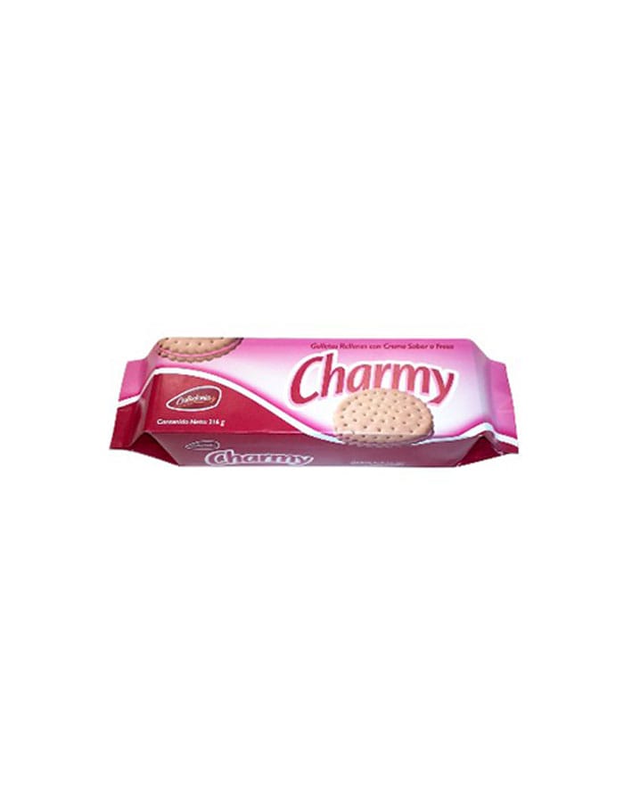 Galletas rellena de Fresa Charmy 216 g