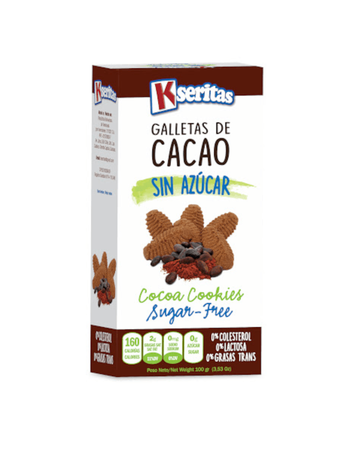 Galletas Sin Azucar Kaseritas Cacao. 100gr