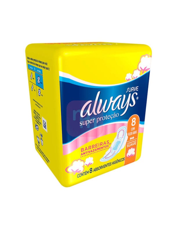 Toallas Sanitarias Protección Plus Suave Always 8 Unidades