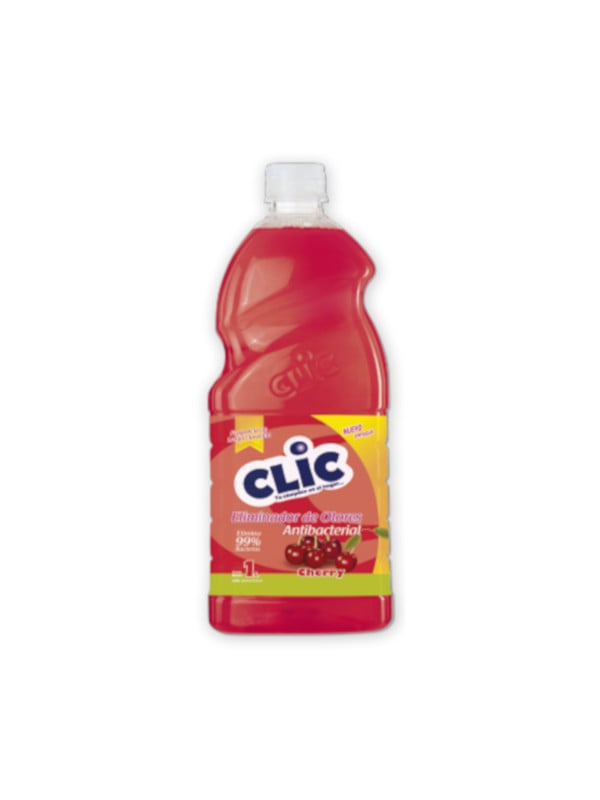 Desinfectante Eliminador de Olores Cherry, Mandarina o Bebé Clic 1 Litro