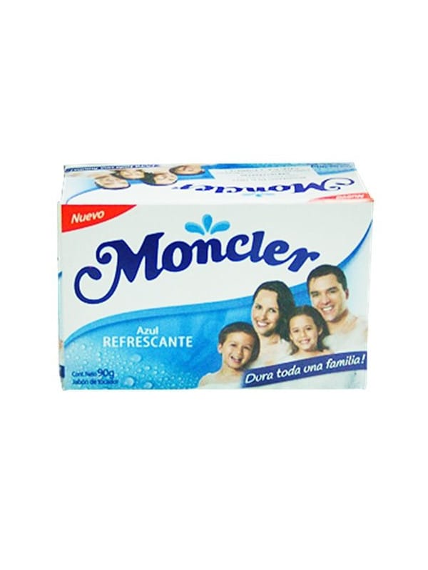 Jabón de Tocador Azul Refrescante Moncler 90 g