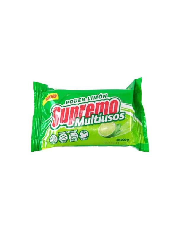 Jabón para Ropa Multiusos Poder Limón Supremo 200 g