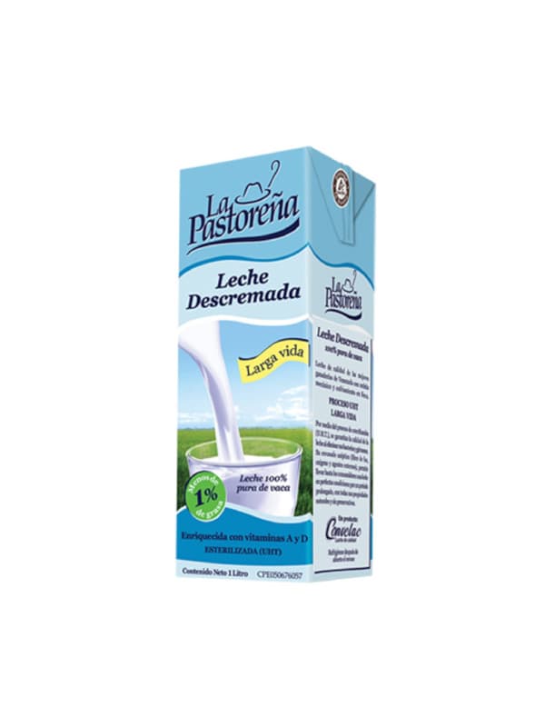 Leche Líquida Descremada La Pastoreña 1 L