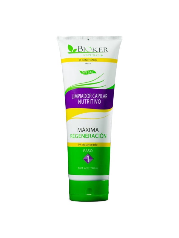 Limpiador Capilar Nutritivo Máxima Regeneración Bioker 240 ml