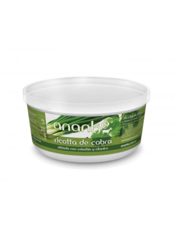 Ricotta de Cabra con Cebollín y Cilantro Ananké 350 g