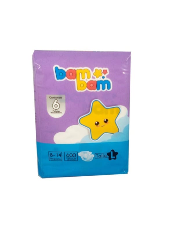 Pañales Desechables Talla L BamBam 6 Unidades
