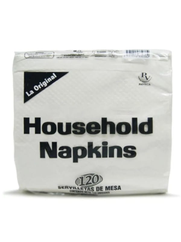 Servilletas Household Napkins Paveca 120 unidades