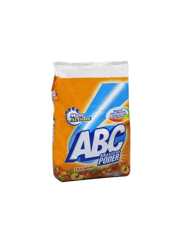Detergente en Polvo Aroma Durazno ABC 1 Kg