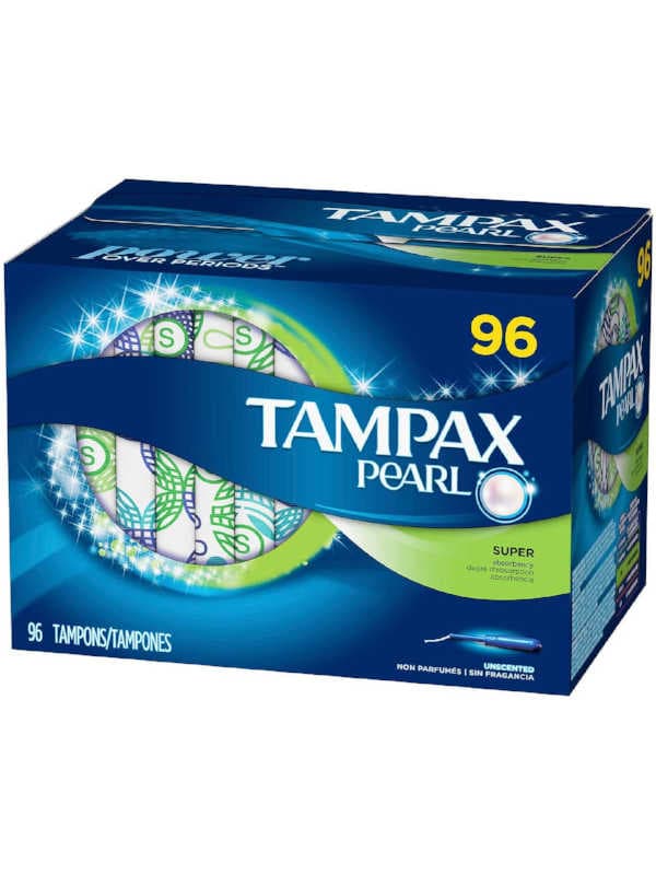 Tampones Super Tampax Pearl 96 unidades