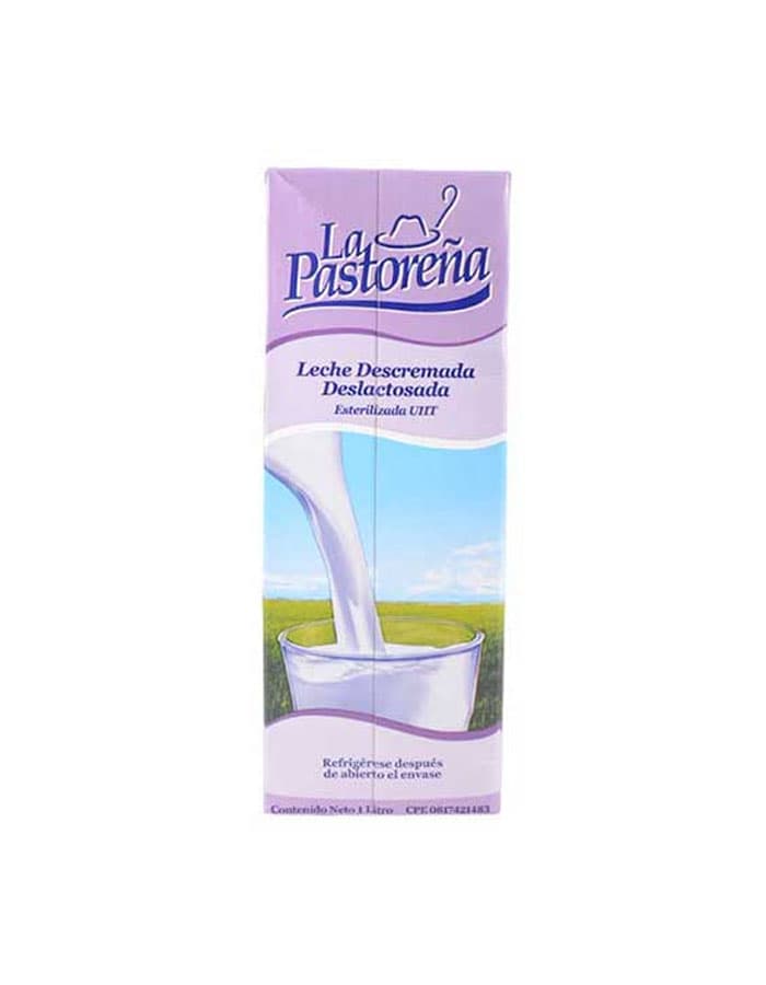Leche Descremada Deslactosada UHT La Pastoreña 1L