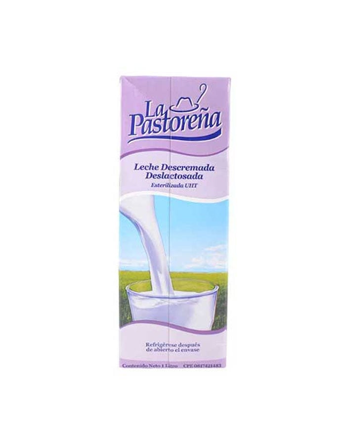 Leche Descremada Deslactosada UHT La Pastoreña 1L