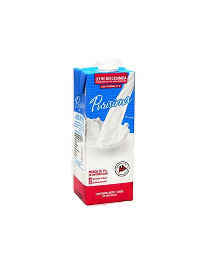 Leche líquida descremada Purisima 1 litro