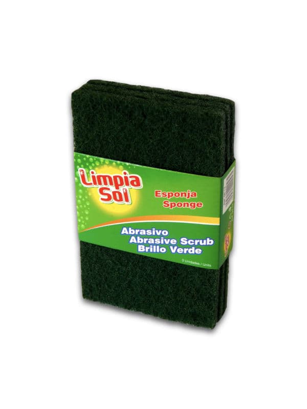 Esponja Abrasiva Limpia Sol 3 Unidades