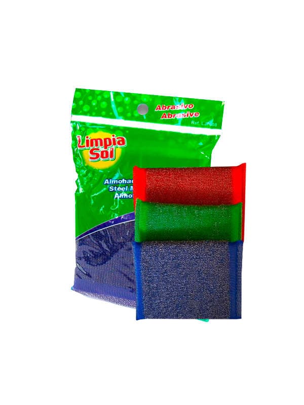 Esponja Almohadilla Malla de Acero Limpia Sol 1 Unidad