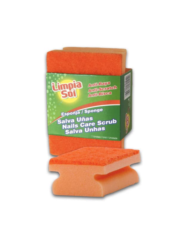 Esponja Salva Uñas Anti-Raya Limpia Sol 1 Unidad