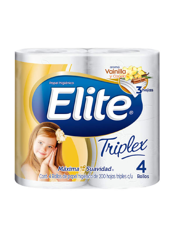 Papel Higienico Elite Triplex Vainilla y Canela