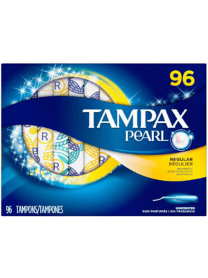 Tampones Regular Tampax Pearl 96 unidades
