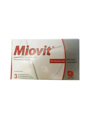 Miovit Complejo B Solución Inyectable Kit 3 ml Cofasa 3 Ampollas