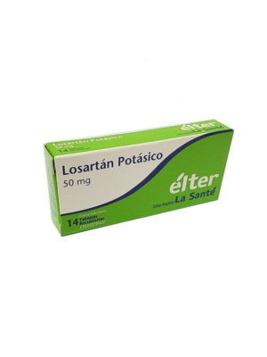 Losartán Potásico 50 mg Élter 14 Tabletas
